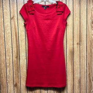 Red Dress Bow Detail